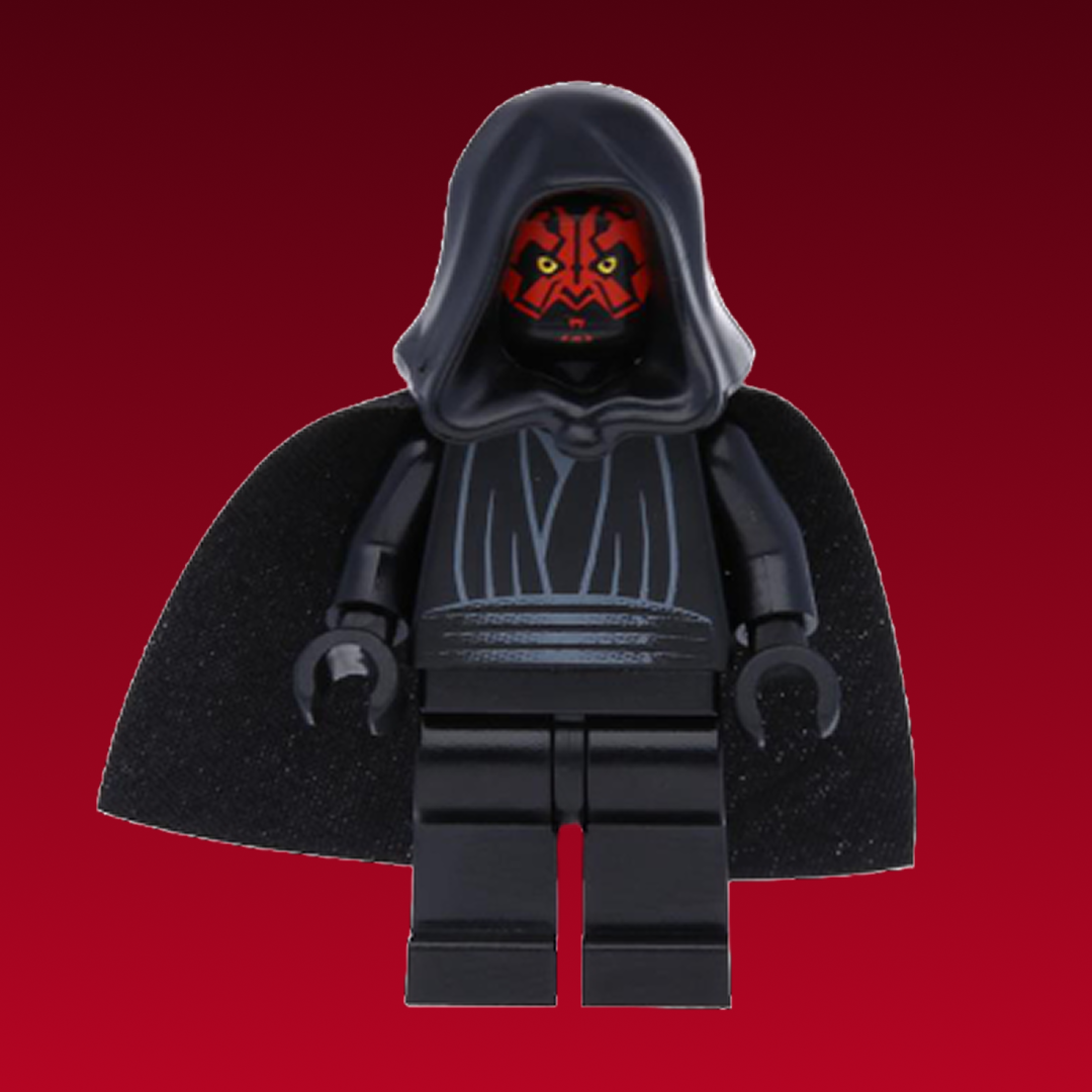 LEGO Star Wars Minifigure: Darth Maul - Hood and Cape, WO/ Pouch (sw0003) (7151)