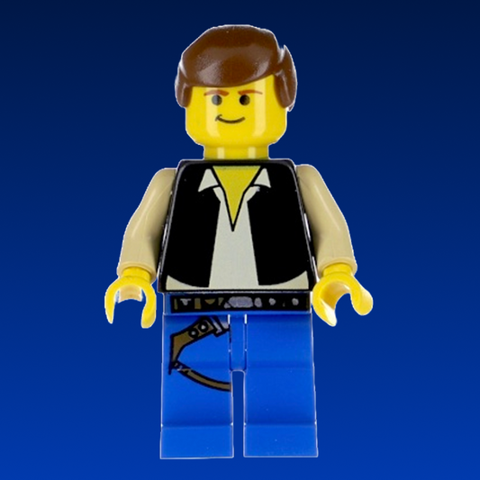LEGO Star Wars Minifigure: Han Solo, Blue Legs (Falcon) (sw0014) (7190)