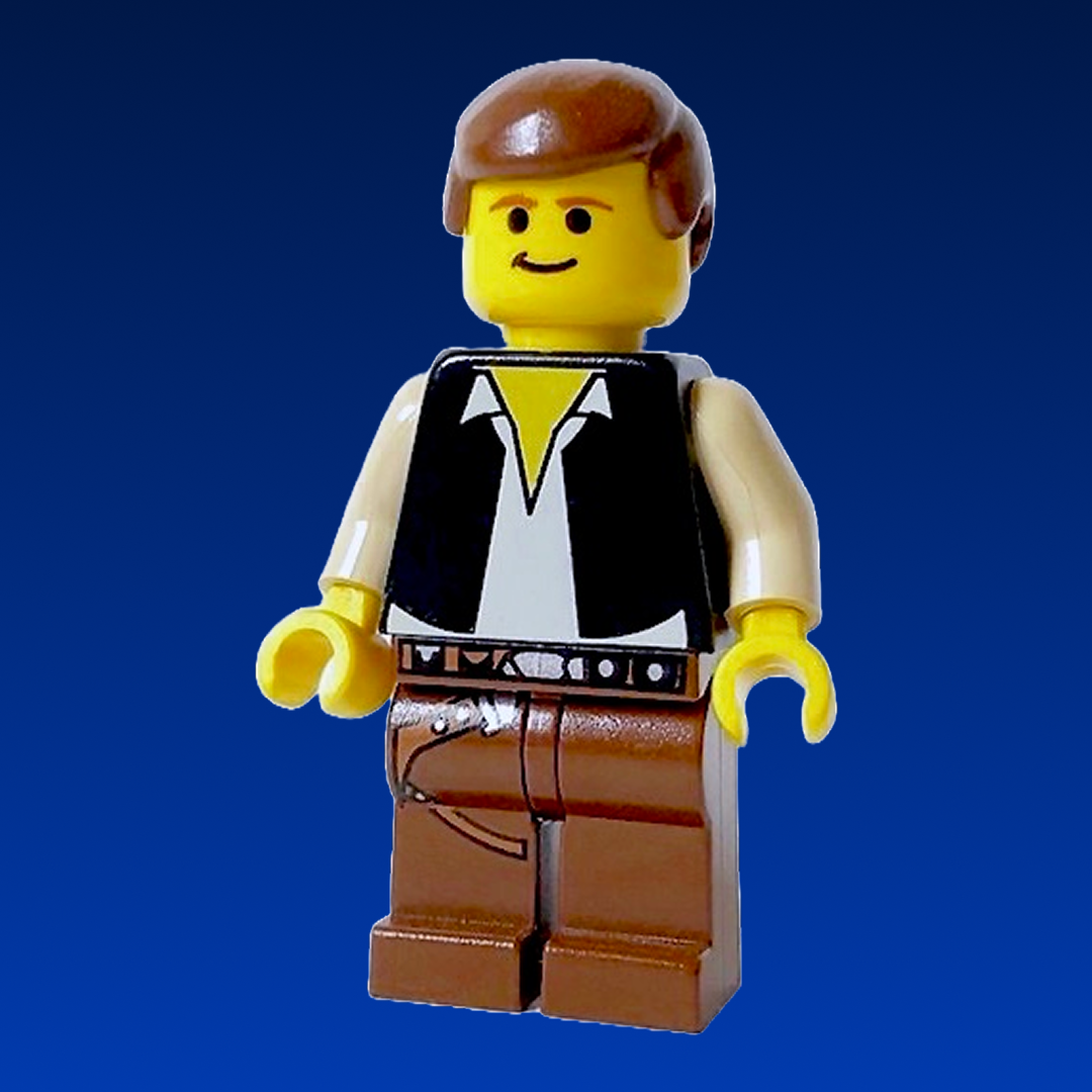 LEGO Star Wars Minifigure: Han Solo Brown Legs Holster Pattern (sw0045) (10123)